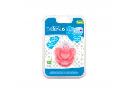 Imagen del producto Dr.Brown's chupete silicona rosa 0-6 meses