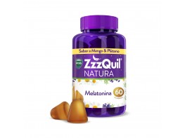 Imagen del producto ZzzQuil NATURA gummies Plátano y Mango de Melatonina 1mg y Valeriana 
60u.