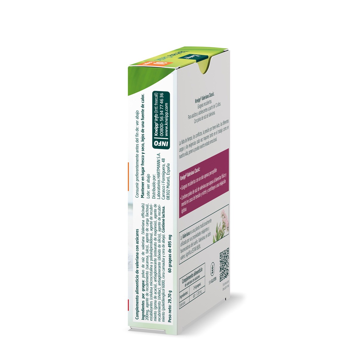 Kneipp Valeriana Classic 200mg 60 grageas